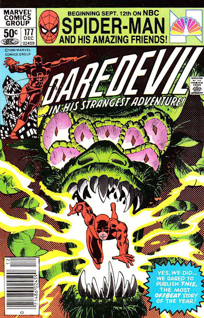 Daredevil v1 #177 marvel comic book cover art by Frank Miller Daredevil v1 #177 marvel comic book cover art by Frank Miller
