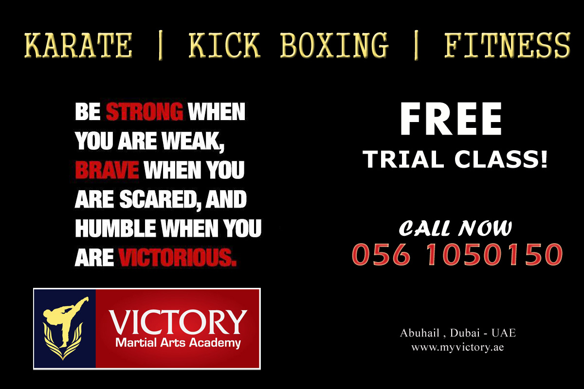 KARATE DUBAI VICTORY Martial Arts Academy +971 56 1050 150