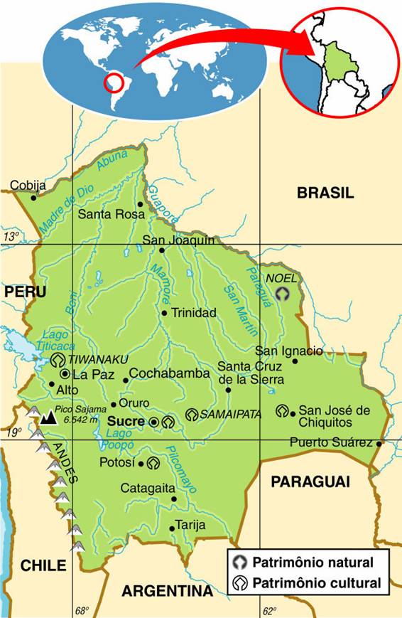 BOLÍVIA, ASPECTOS GEOGRÁFICOS E SOCIOECONÔMICOS DA BOLÍVIA BOLÍVIA, ASPECTOS GEOGRÁFICOS E SOCIOECONÔMICOS DA BOLÍVIA