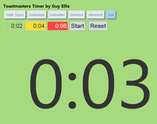 free toastmasters speech timer for the computer