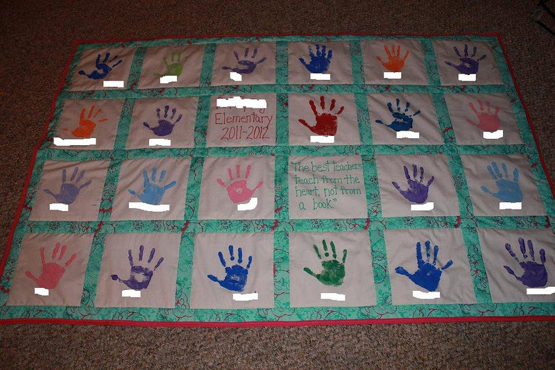 THE MUDDY PRINCESS Handprint Quilt