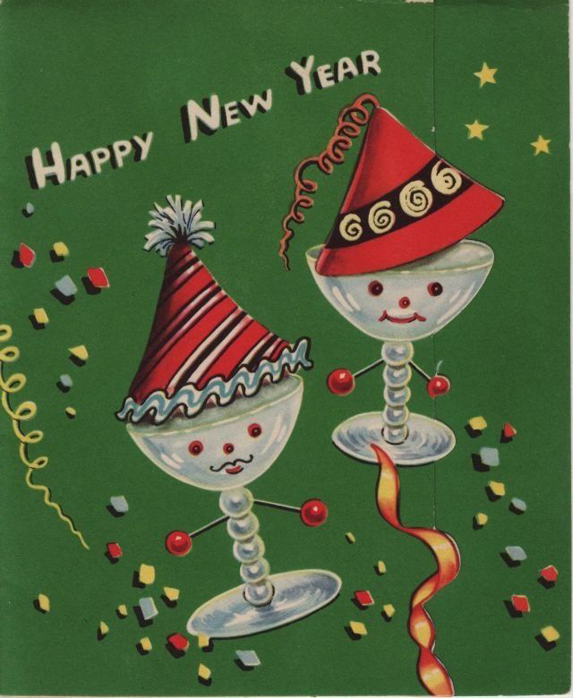 A Collection of 30 Lovely Vintage New Year Cards Vintage Everyday