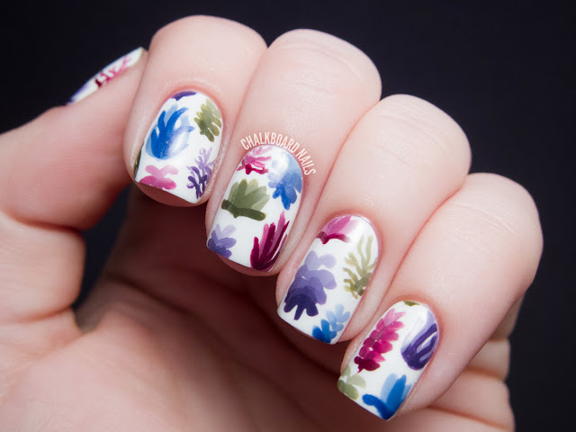 Chalkboard Nails: Succulent nail art inspired by Lindsay Nohl