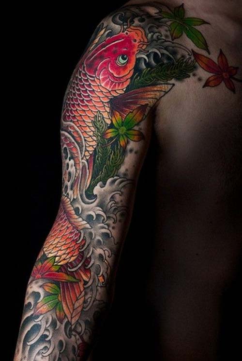 sleeve koi fish tattoos koi balığı dövmeleri sleeve koi fish tattoos koi balığı dövmeleri