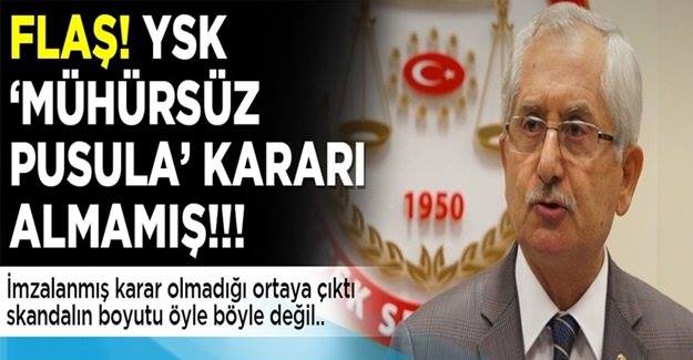 YSK "mühürsüz pusula" kararı almamış. İmzalanmış karar olmadığı ortaya çıktı. Skandalın boyutu öyle böyle değil..| Akademi Dergisi akademi dergisi, Mehmet Fahri Sertkaya, yskakp'nin gerçek yüzü, mühürsüz oy, çiğdem toker, cumhuriyet gazetesi, ohal, sadi güven, ysk,