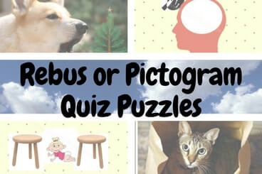 Rebus or Pictogram Quiz Puzzles with answers