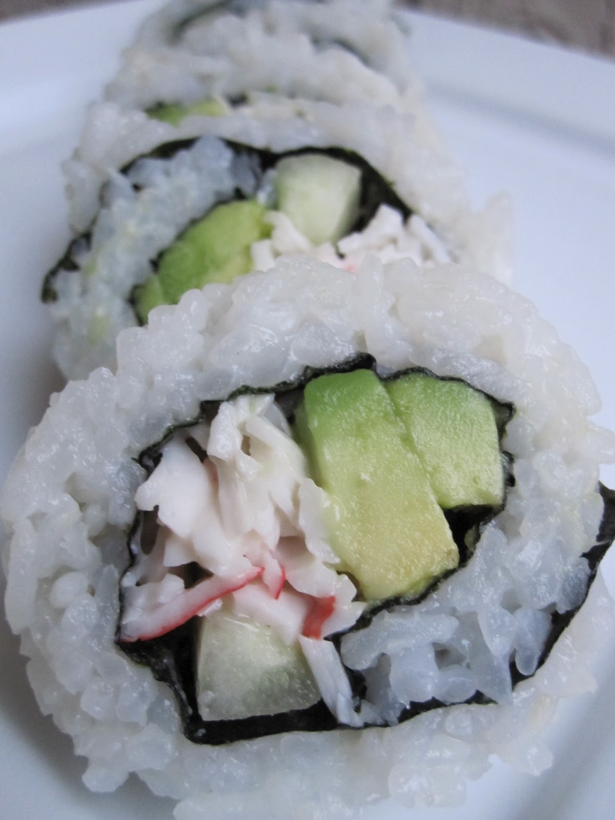 For the Love of Dessert: Sushi: California Roll