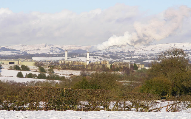 View at Cauldon overlooking the quarry works.