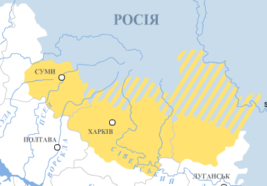 карта слобожанщини