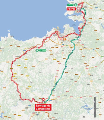 Mapa La Vuelta 2012 Etapa 13