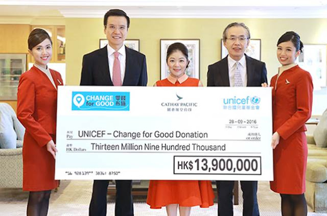 Cathay Pacific Group raises HK$20 Million in 2015 to support deprived children worldwide and disaster recovery in Nepal Cathay Pacific Group raises HK$20 Million in 2015 to support deprived children worldwide and disaster recovery in Nepal
