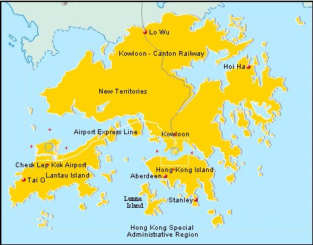 Hong Kong Mapa