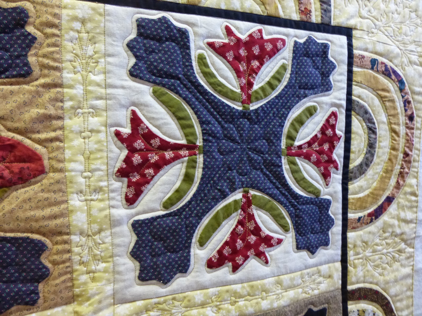 caledonia quilter Folk Art Applique Quilt