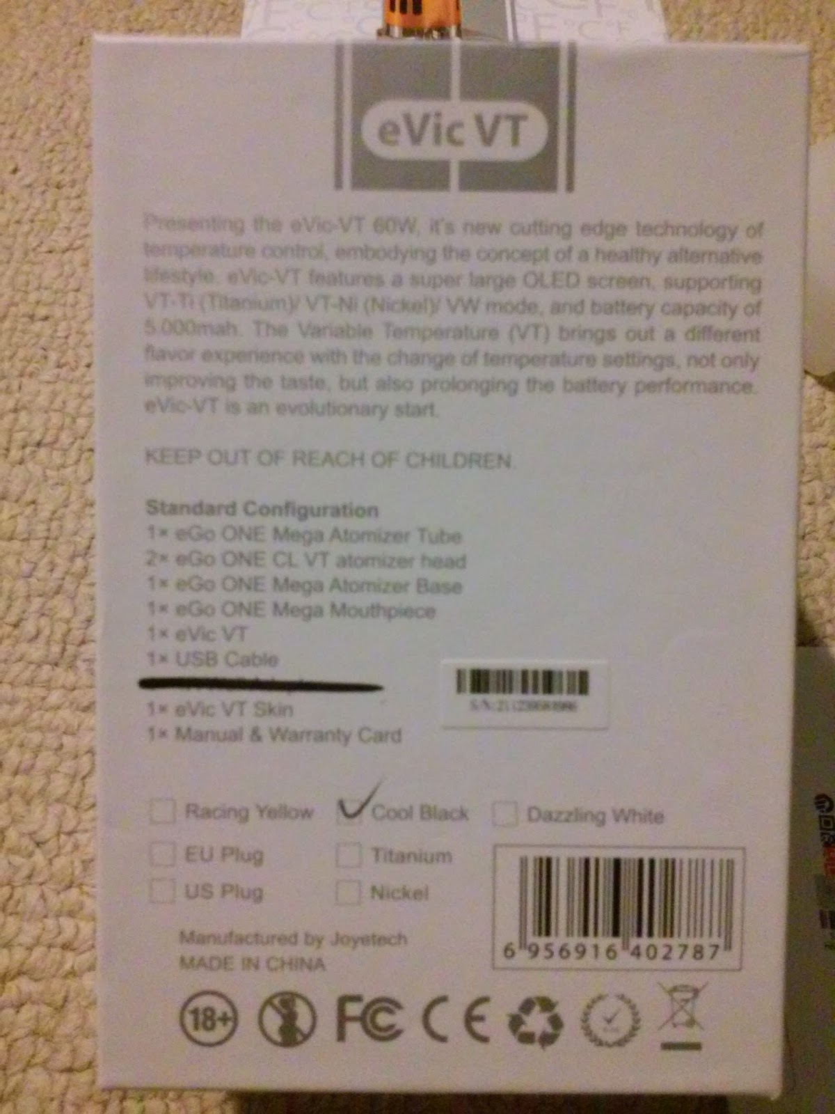 Joyetech eVic VT 60W TC VW Mini Box Mod Kit Review