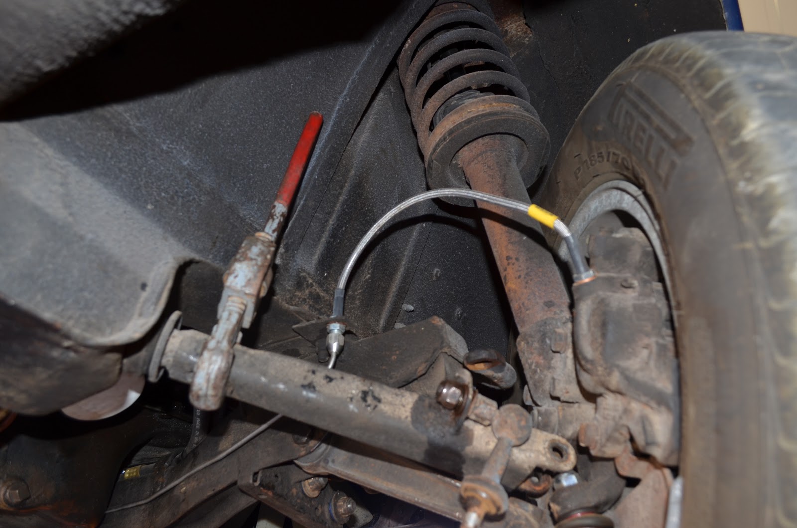 Triumph Stag Project Front Bushes Done