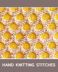 Honeycomb Slip Stitch Pattern. It is worked in the Slip stitch, using two colors.