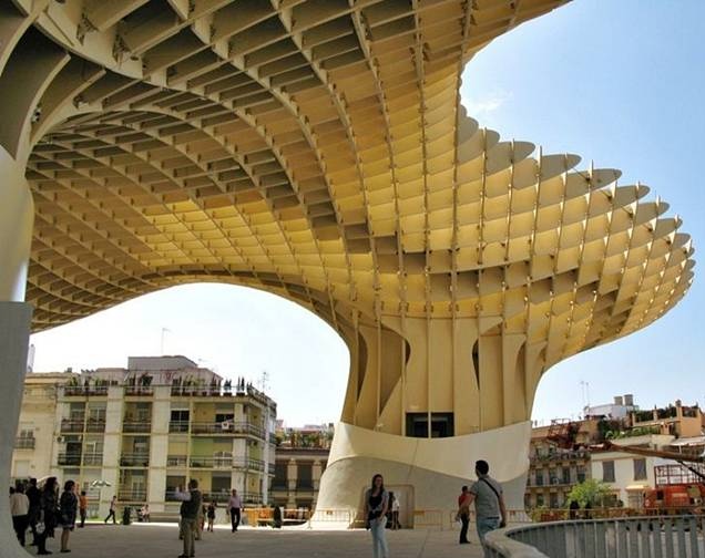 Largest Structure Made of Wood in Seville, Spain