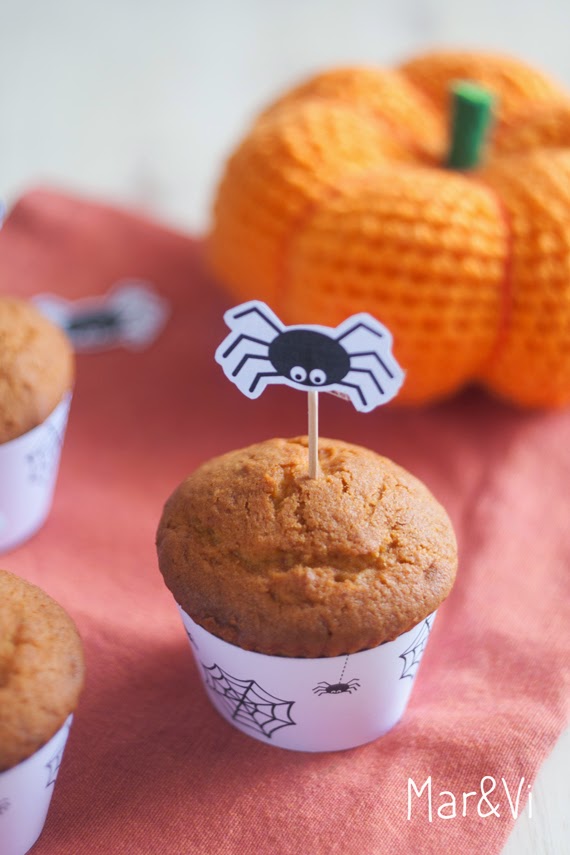 Muffins de calabaza paso a paso