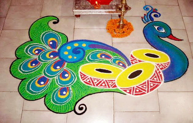 peacock rangoli designs for diwali peacock rangoli designs for diwali