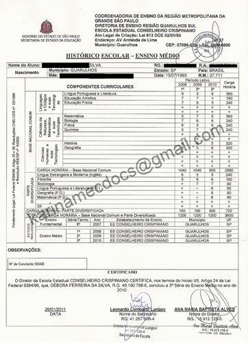 Onde comprar um diploma de ensino medio