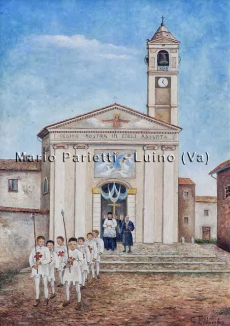 Peveranza paese dipinto provincia di Varese