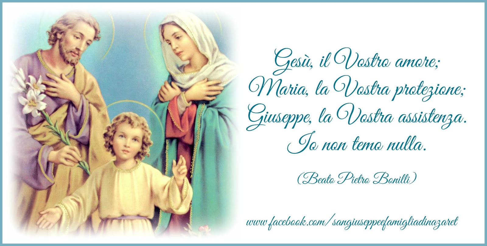 La Santa Famiglia Di Nazareth Ottobre 15