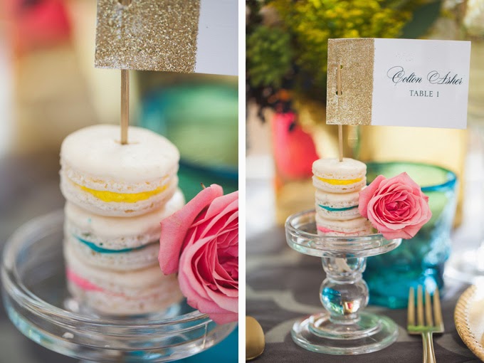 Glittery Pink, Yellow, and Blue Styled Shoot