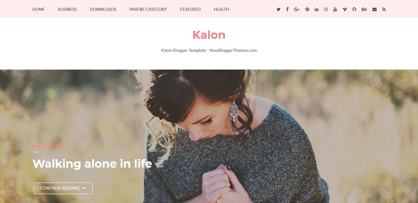 Kalon Free Blogger Template