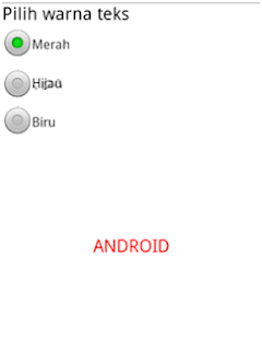 Cara Menggunakan Radio Button Pada Android
