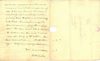 Second page and facing blank page of Marsh letter