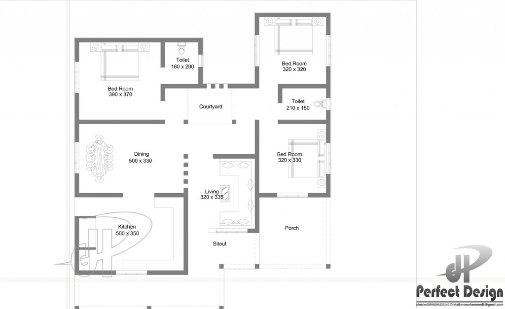 These small house plans selection consists of floor plans of more than 80 square meters. A small house plan is more convenient and affordable to build. A small house is easier to maintain, cheaper to heat and cool, and faster to clean up when company is coming! Find your dream home with these 6 small house plans for free just for you.     HOUSE PLAN 1     SPECIFICATION: Ground Floor is designed in 83 Square meters (893 Sq.Ft) Car Porch Sit out Living Dining Hall Bedrooms: 2 Toilet attached: 1 Common toilet 1 Stair Kitchen  HOUSE PLAN 2     SPECIFICATION: Floor is designed in 97.5 Square meters(1050 Sq.Ft) Sit out Living room Dining Hall Stair case Bedrooms: 2 Toilet attached: 1 Common toilet 1 Kitchen Work Area  HOUSE PLAN 3     SPECIFICATION: Ground Floor is designed in 101 Square meters(1087 Sq.Ft) Car Porch Sit out Living room Dining Hall Bedrooms : 3 Toilet attached: 1 Common toilet 1 Kitchen  HOUSE PLAN 4     SPECIFICATION Ground floor is designed in 135 square meters (1450 Sq.Ft) Porch Sit out Living room Dining hall Bedrooms : 3 Attached bath: 1 Common bath: 1 Kitchen Courtyard     HOUSE PLAN 5     SPECIFICATION Ground Floor is designed in 107 Square meter (1153 Sq.Ft) Porch Sit out Living room Dining Hall Bedrooms : 3 Toilet attached : 2 Bath :1 Kitchen Work area Stair  HOUSE PLAN 6     SPECIFICATION: Ground Floor is designed in 130 Square meters(1338 Sq.Ft) Car porch Sit out Living room Dining hall 3 Bedrooms 3 Attached Toilets Kitchen Stair  SOURCE: https://amazingarchitecture.ne