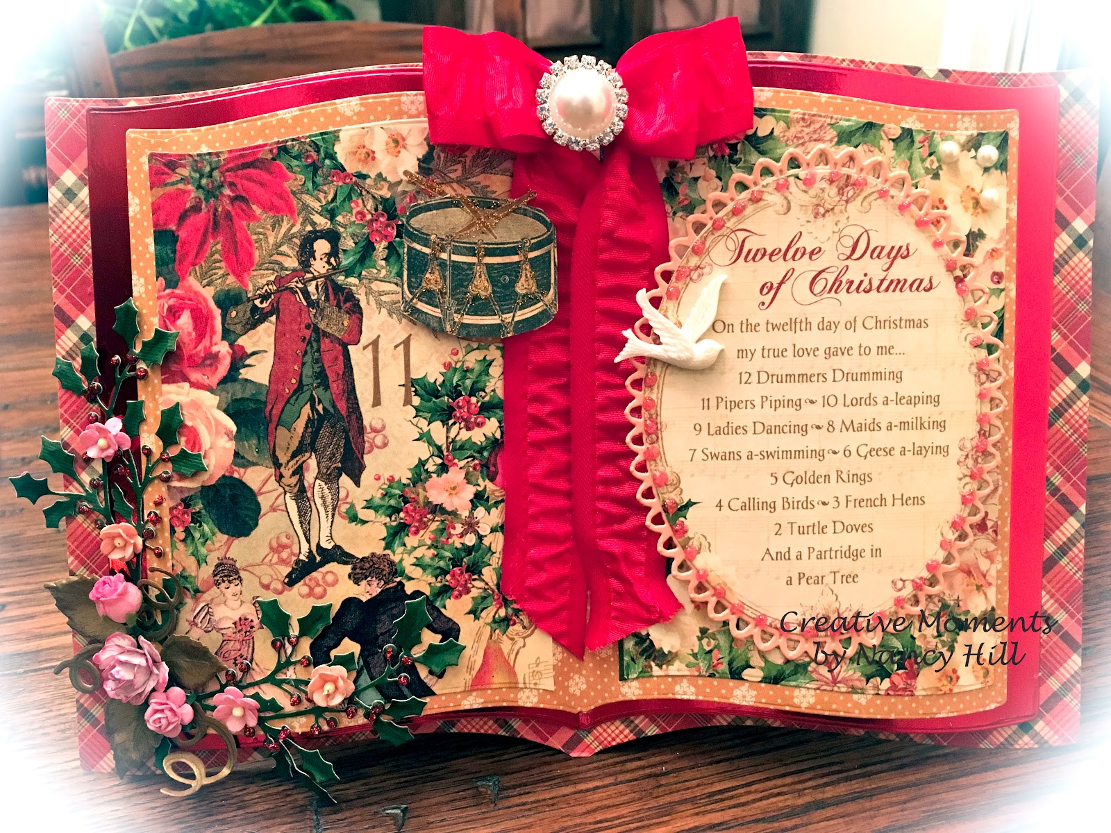 Creative Moments by Nancy Hill: Twelve Days of Christmas Book Card