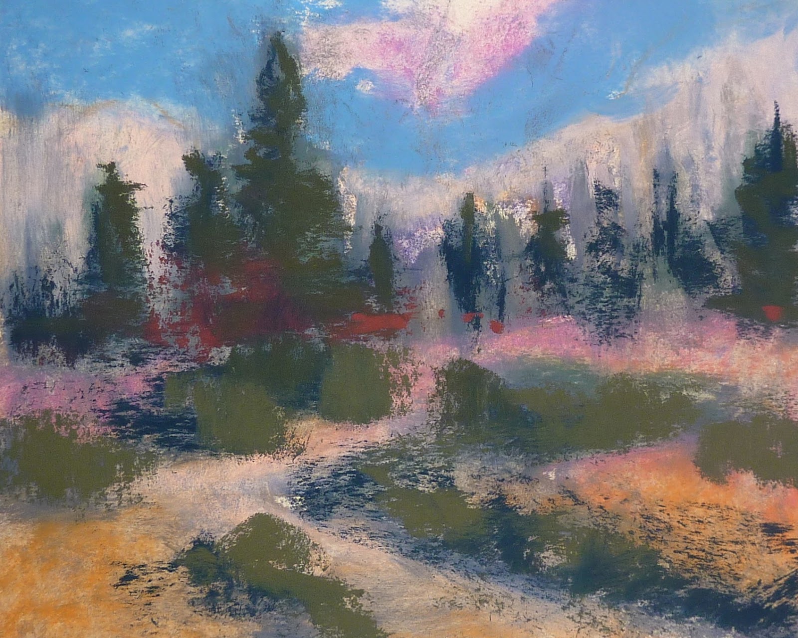 Painting My World Pastel  Demo Colorado Landscape with 