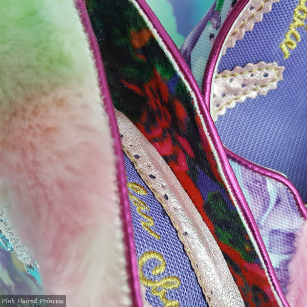 Irregular Choice SS20 floral lining floral print lining inside shoe