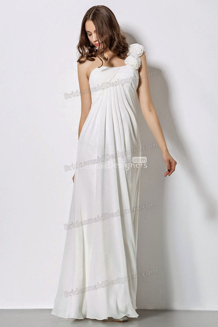 http://www.bridesmaiddesigners.com/white-one-shoulder-empire-flower-adorned-long-chiffon-bridesmaid-dress-1115.html