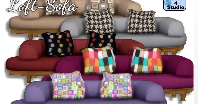 Sims 4 CC's - The Best: Loft Sofa by Oldbox