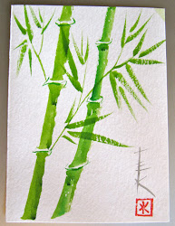 watercolor ink bamboo painting sumi drawing japanese teresakasner card etsy tattoo tree chinese paintings designs asian water tattoos then did