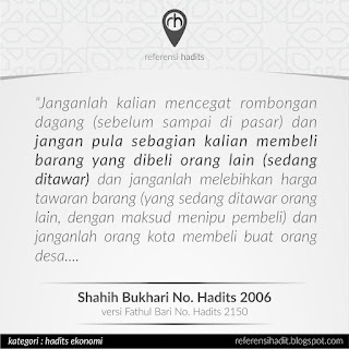 Hadits Ekonomi - Larangan Membeli yang Telah Ditawar Orang Lain