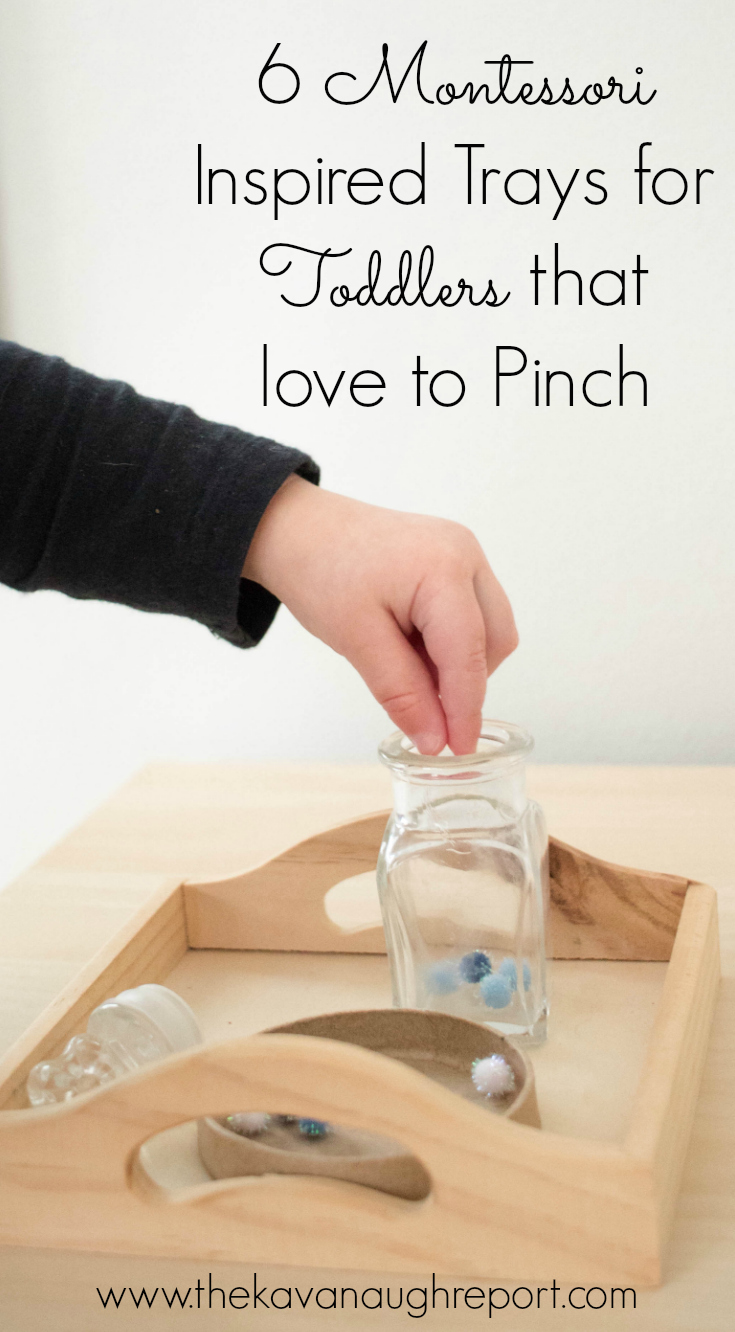 6 Montessori Trays for Toddlers that Love to Pinch