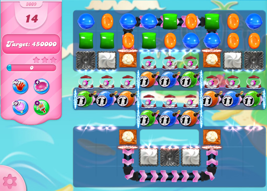 Candy Crush Saga level 3009 Candy Crush Saga level 3009