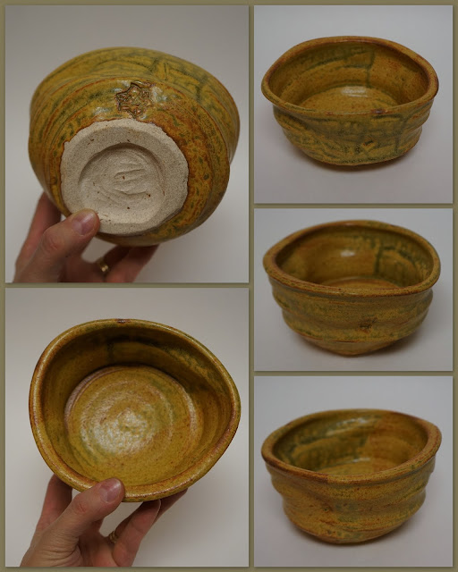 Pottery guinomi or whiskey or tea cup by Lily L.