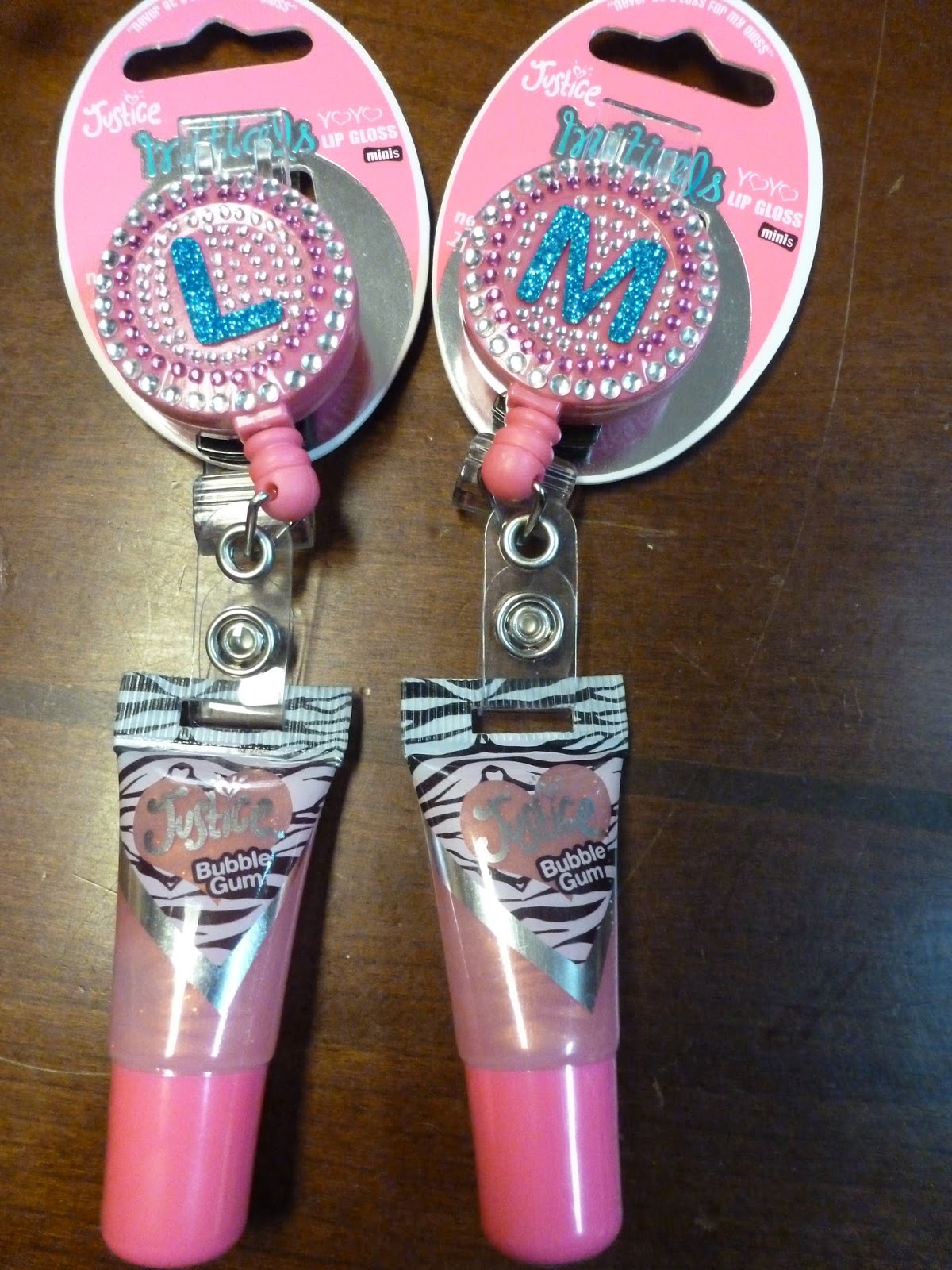 Justice Initial YoYo LipGloss