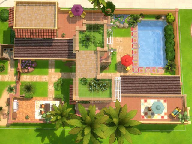 Mediterranean House Sims 4
