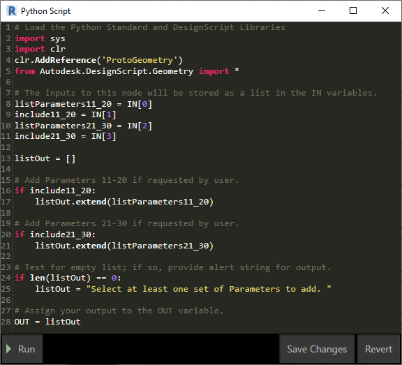 The Architect's Desktop: Dynamo: Building User Options into a Graph