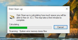 disk clean up untuk membersihkan drive c1