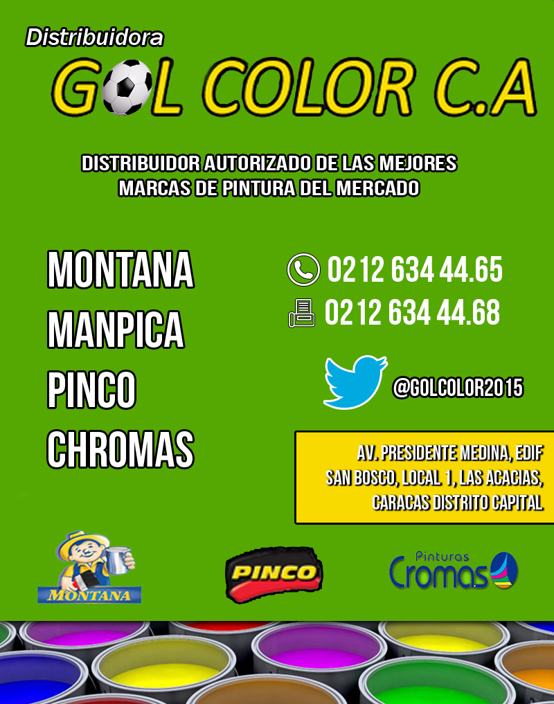 DISTRIBUIDORA GOL COLOR C.A. en Paginas Amarillas tu guia Comercial DISTRIBUIDORA GOL COLOR C.A. en Paginas Amarillas tu guia Comercial