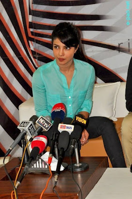 Priyanka Chopra during a Press Meet in Imphal 