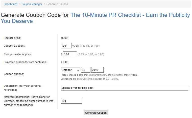 custom coupon books
