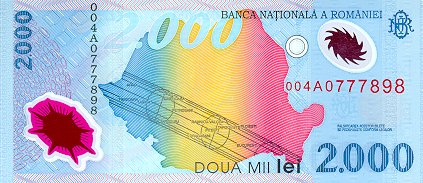 Romania 2,000 Lei 1999 ~ Mohammeds Banknotes