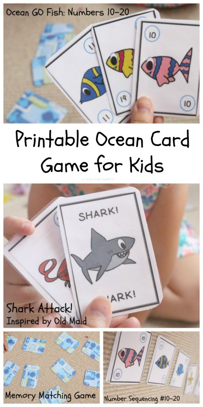 NUMBERS Go Fish Card Game Printable School Time Snippets NUMBERS Go Fish Card Game Printable School Time Snippets